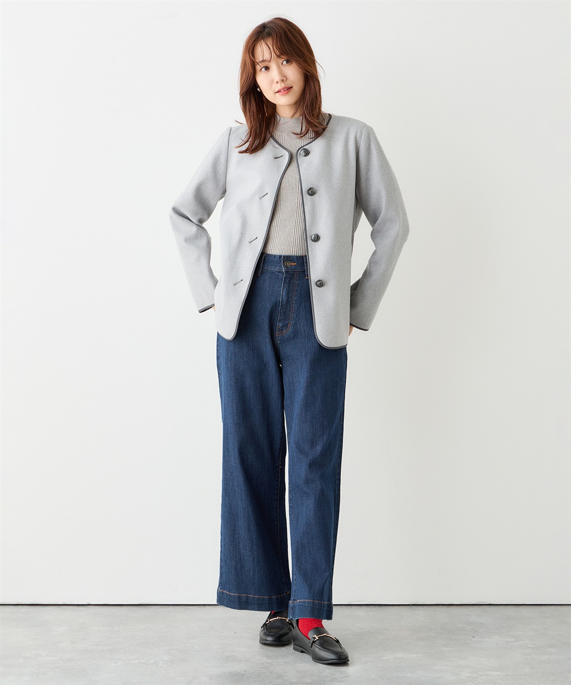 Petit Honfleur フェイクウールジャケット_sub_17