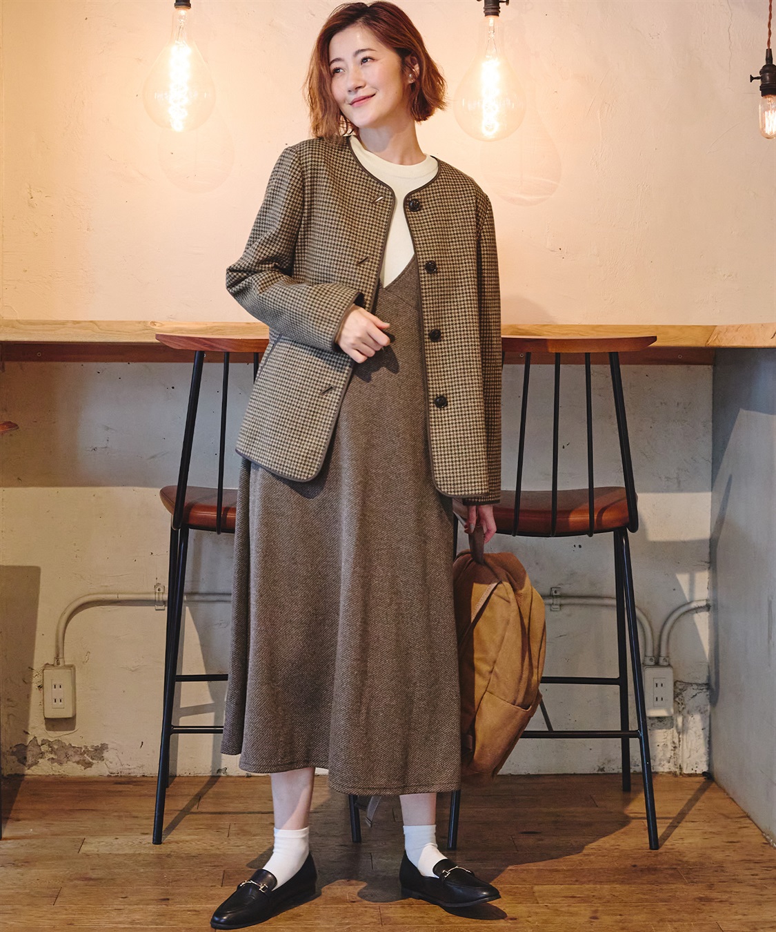 Petit Honfleur フェイクウールジャケット_sub_20