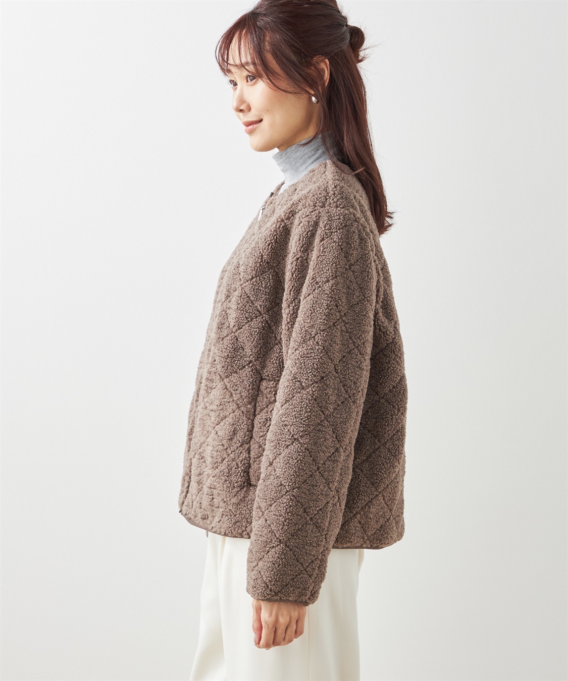 ボアキルトジャケット Petit Honfleur｜クロスプラス公式通販サイト