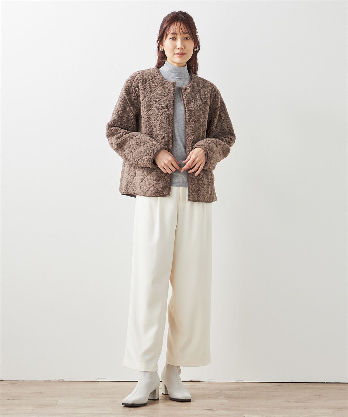 ボアキルトジャケット Petit Honfleur｜クロスプラス公式通販サイト