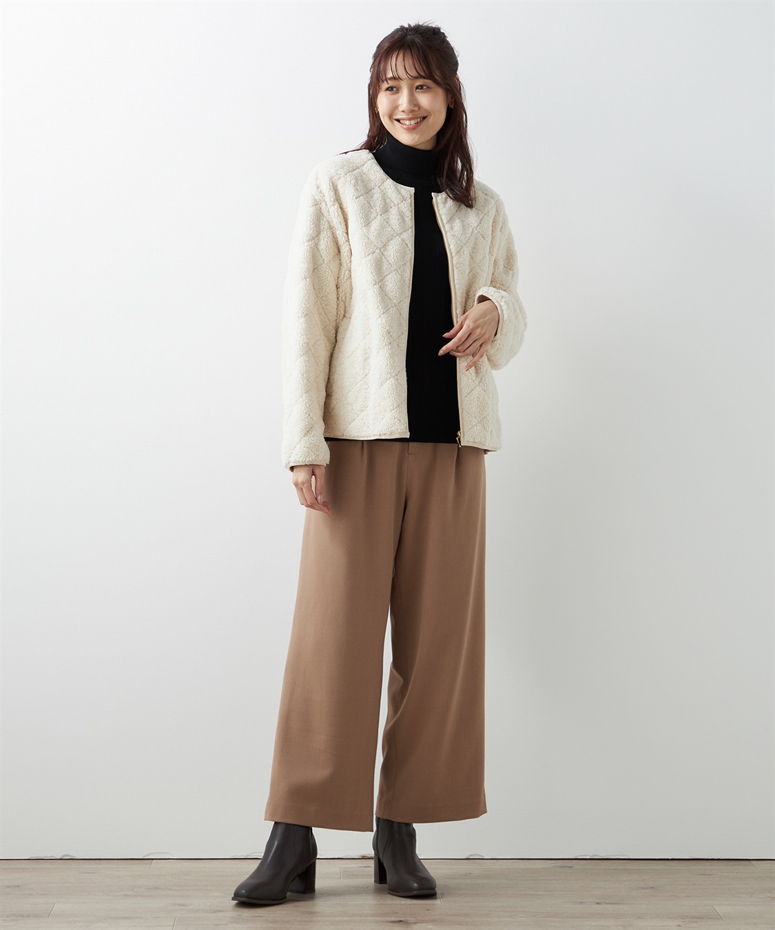 Petit Honfleur ボアキルトジャケット_sub_20