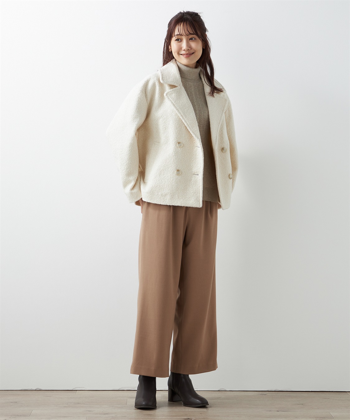 新品　Petit Honfleur ブークレーウールジャケット ブークレーウールジャケット Petit Honfleur｜クロスプラス公式