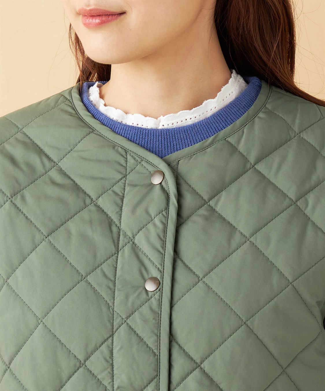 Petit Honfleur ドロストキルトコート_sub_8