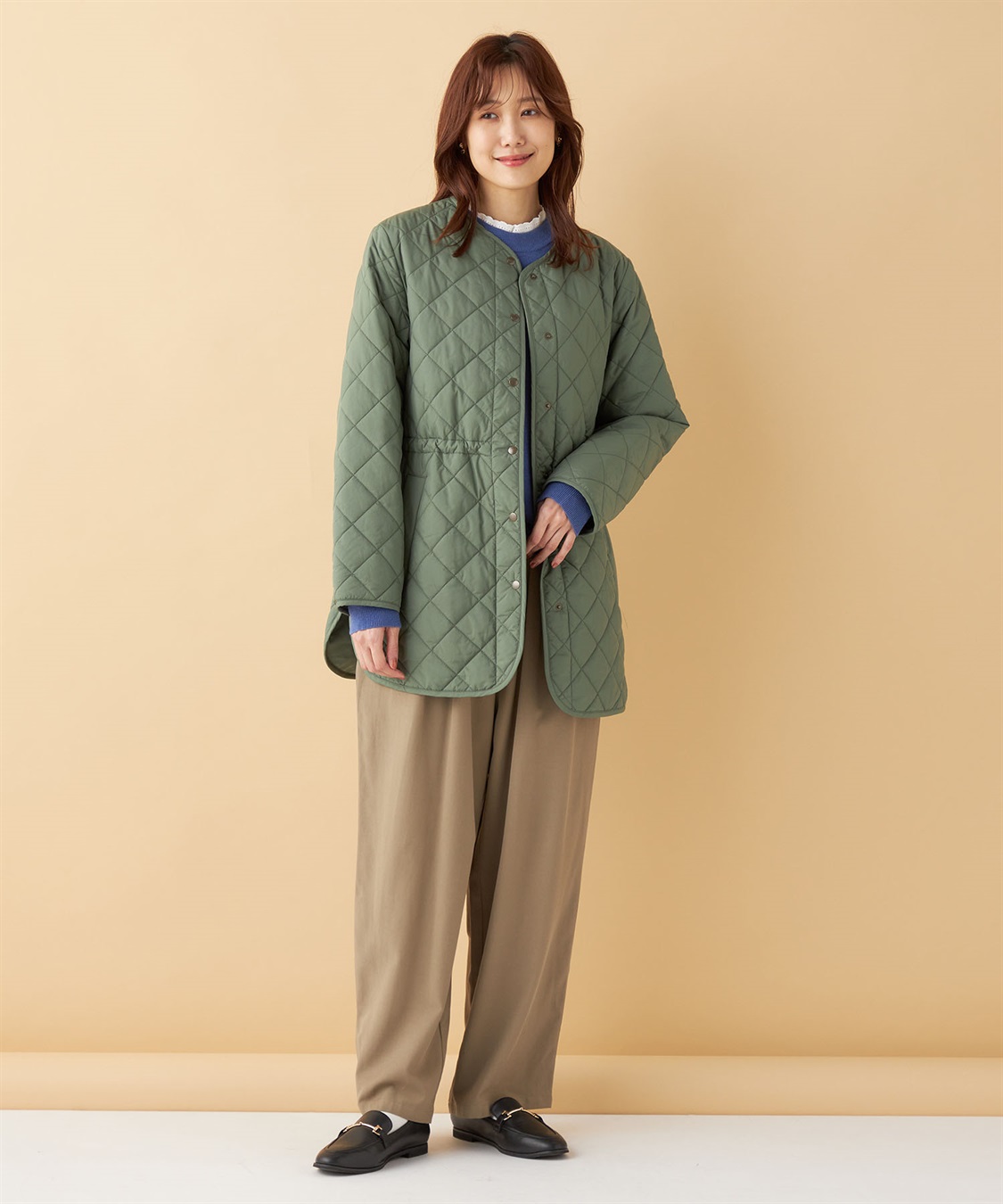 Petit Honfleur ドロストキルトコート_sub_18