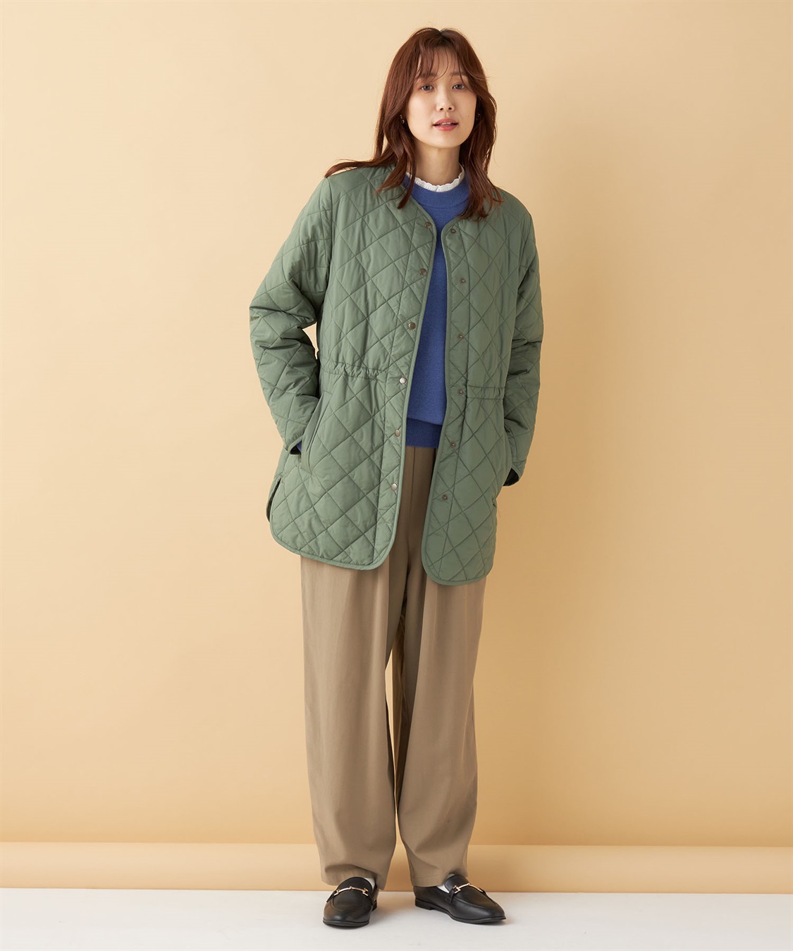 Petit Honfleur ドロストキルトコート_sub_19