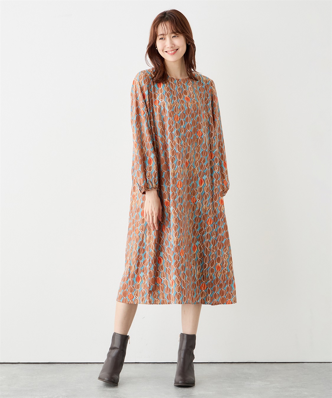 Petit Honfleur プリントワンピース_sub_12