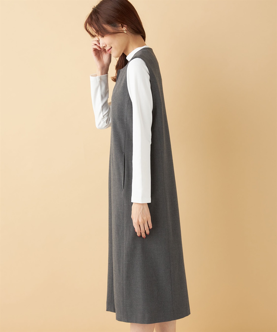 Petit Honfleur キーネックジャンパースカート_sub_3