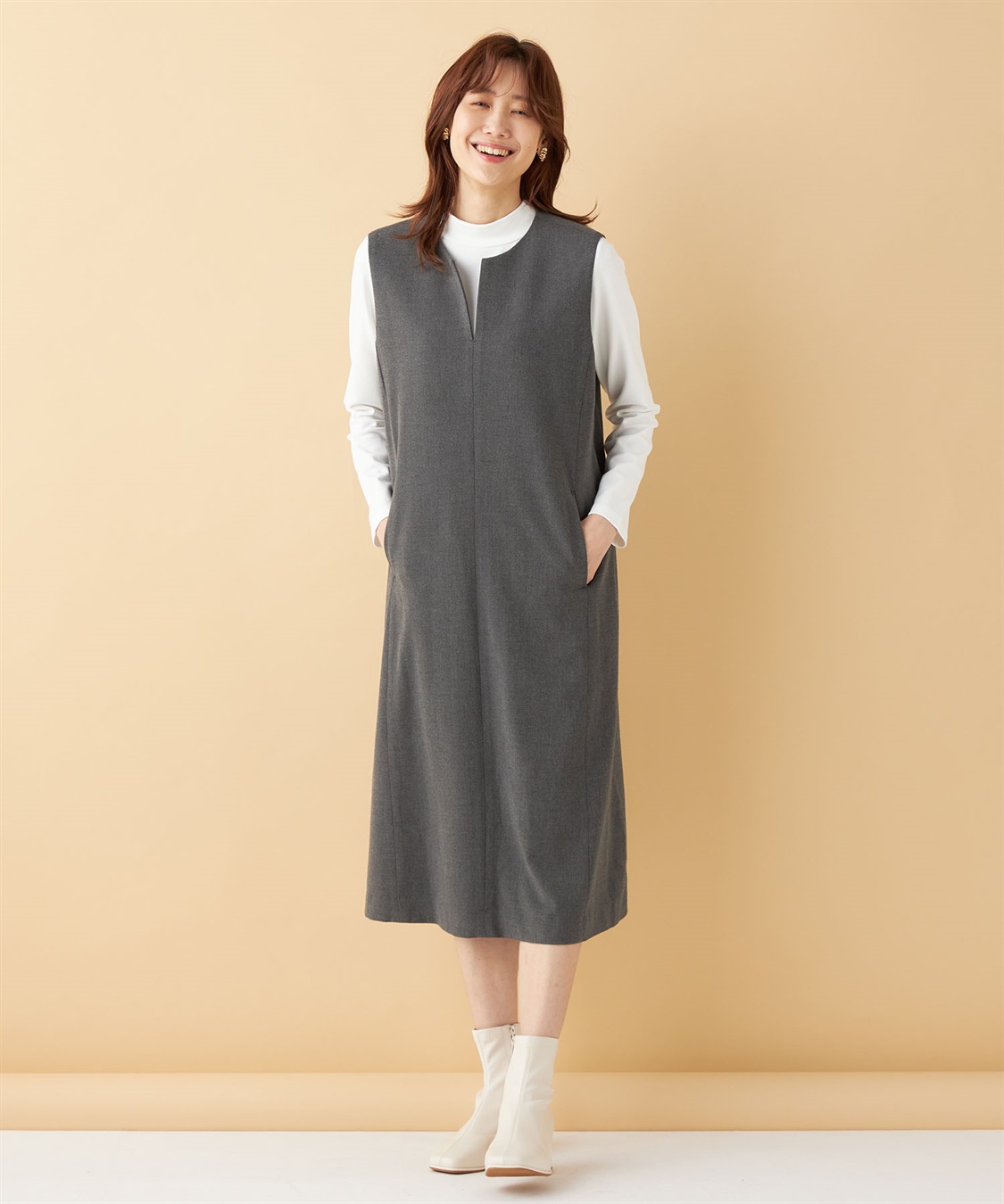 Petit Honfleur キーネックジャンパースカート_sub_12