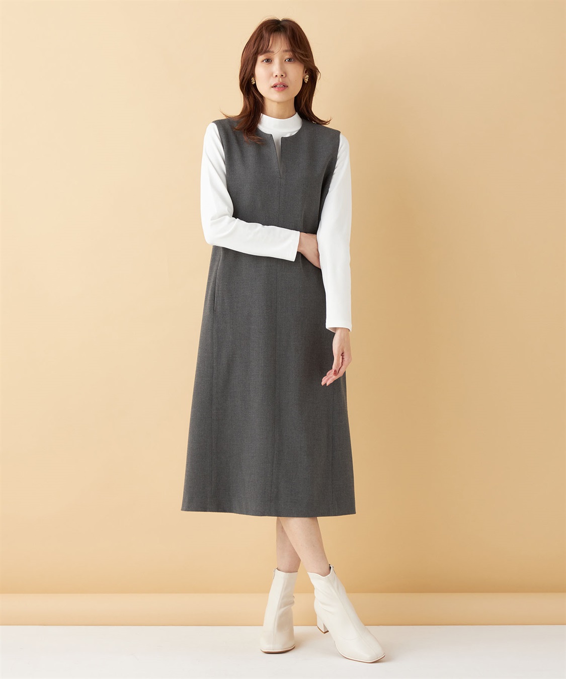 Petit Honfleur キーネックジャンパースカート_sub_13