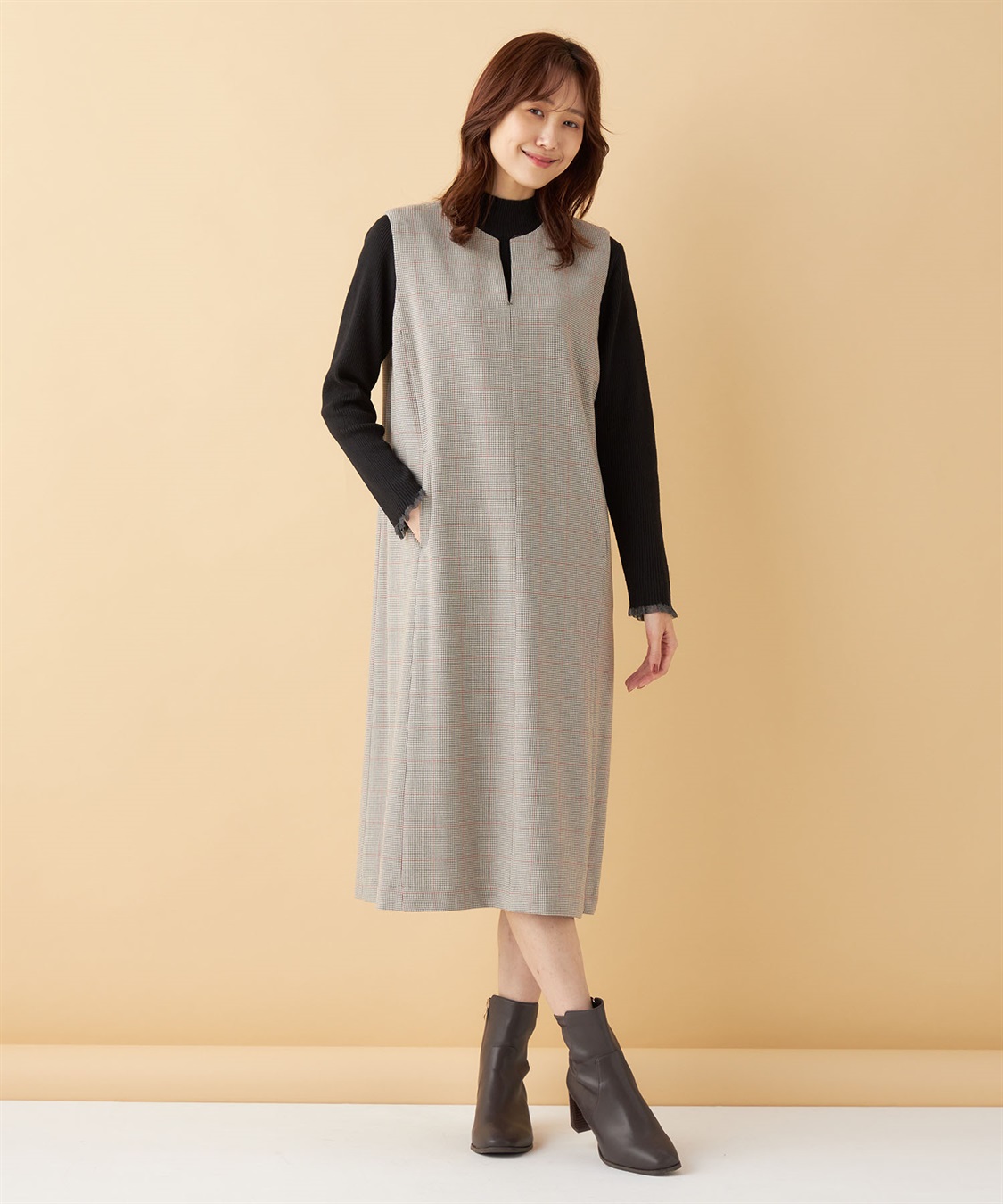 Petit Honfleur キーネックジャンパースカート_sub_16