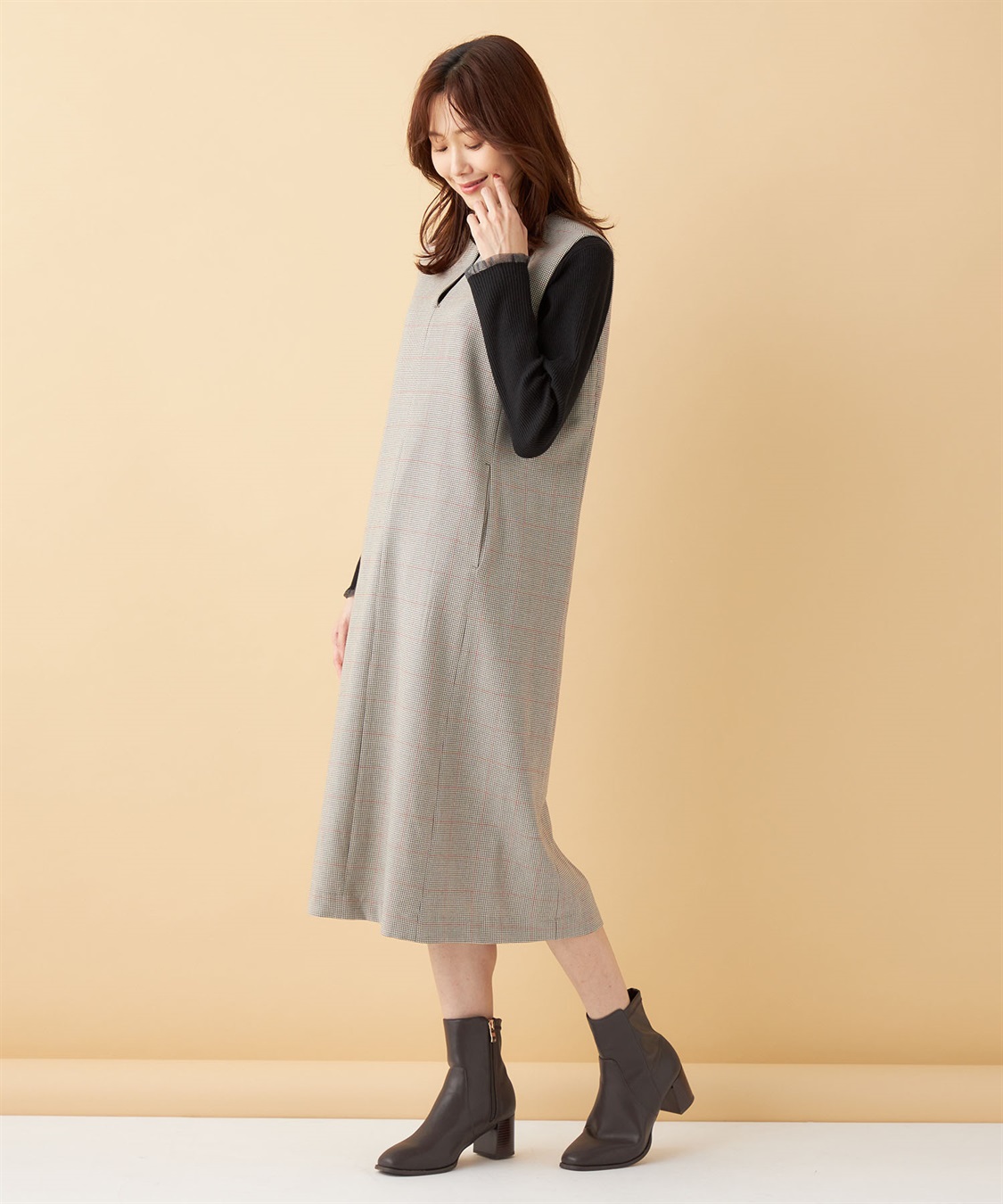 Petit Honfleur キーネックジャンパースカート_sub_17