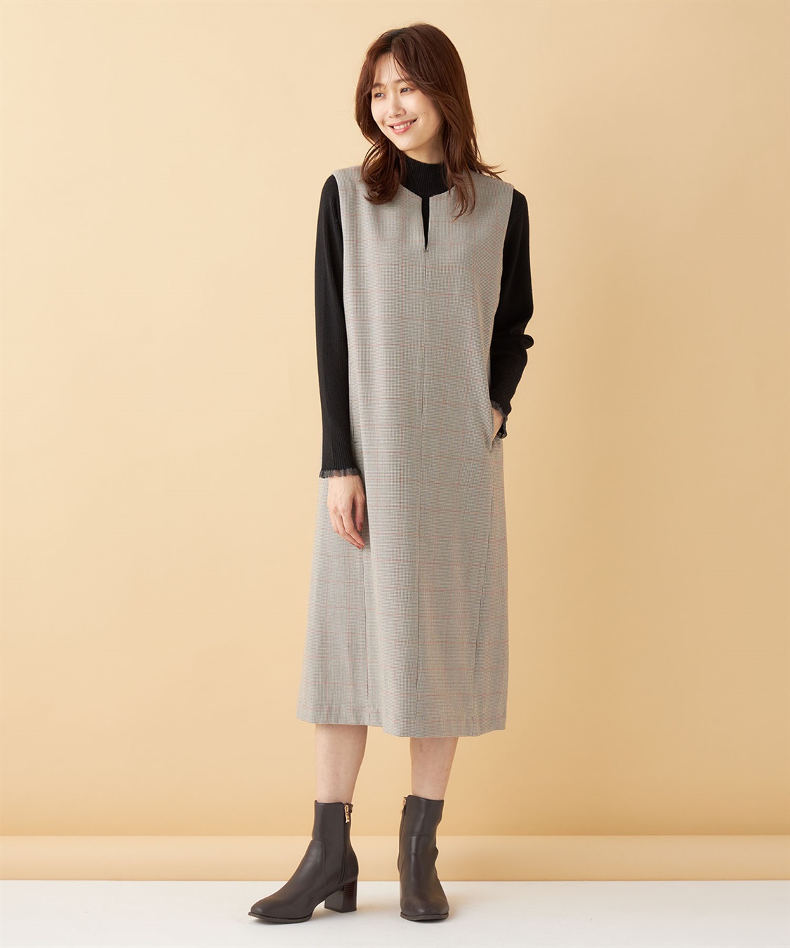 Petit Honfleur キーネックジャンパースカート_sub_18