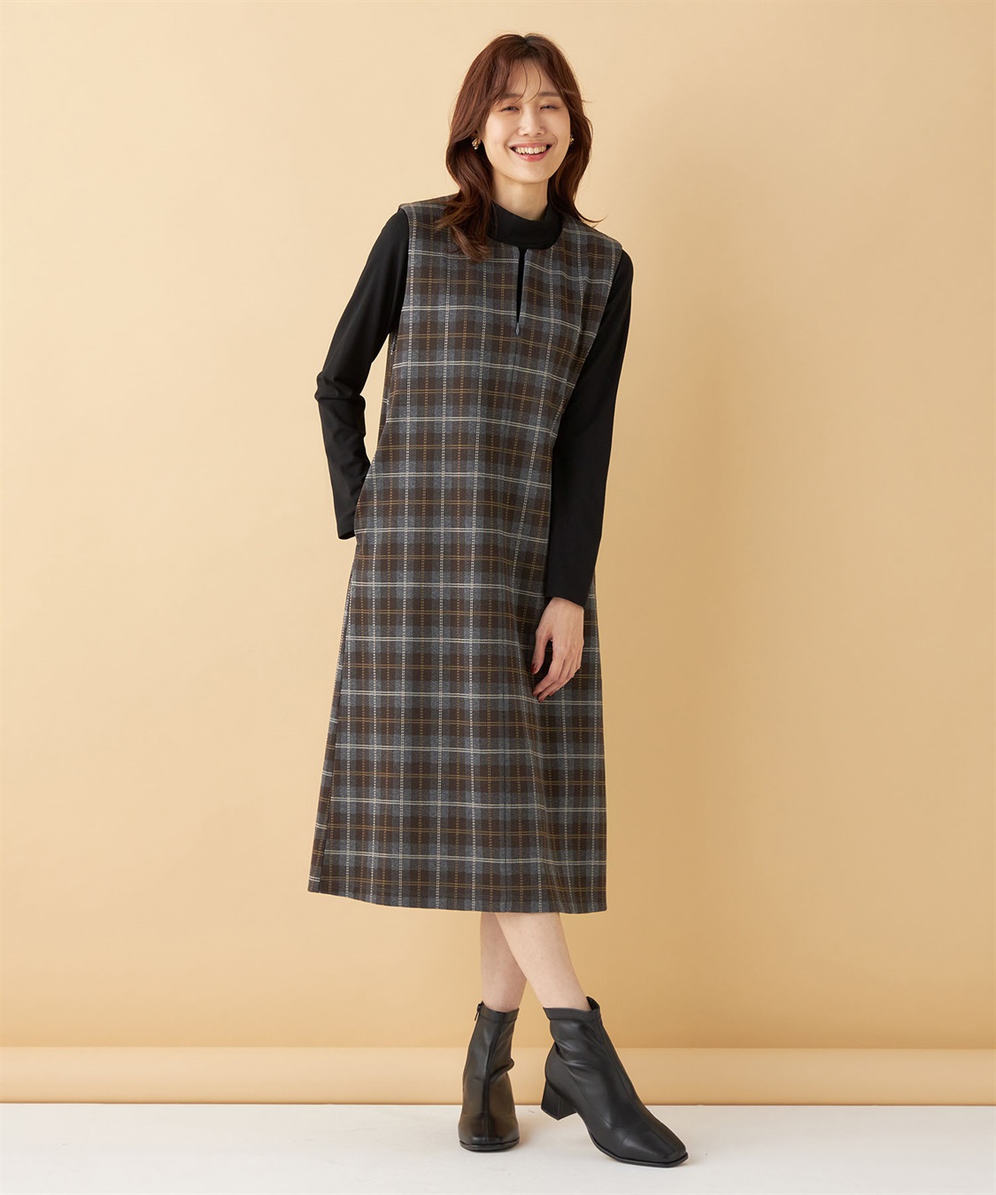 Petit Honfleur ジップジャンパースカート_sub_11