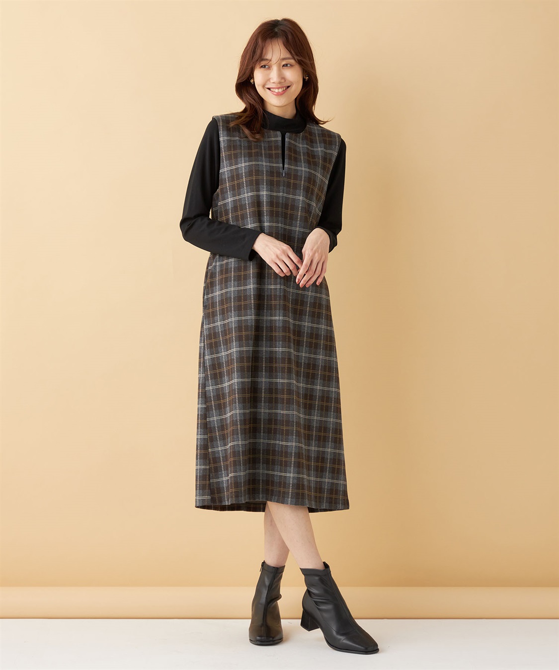 Petit Honfleur ジップジャンパースカート_sub_12