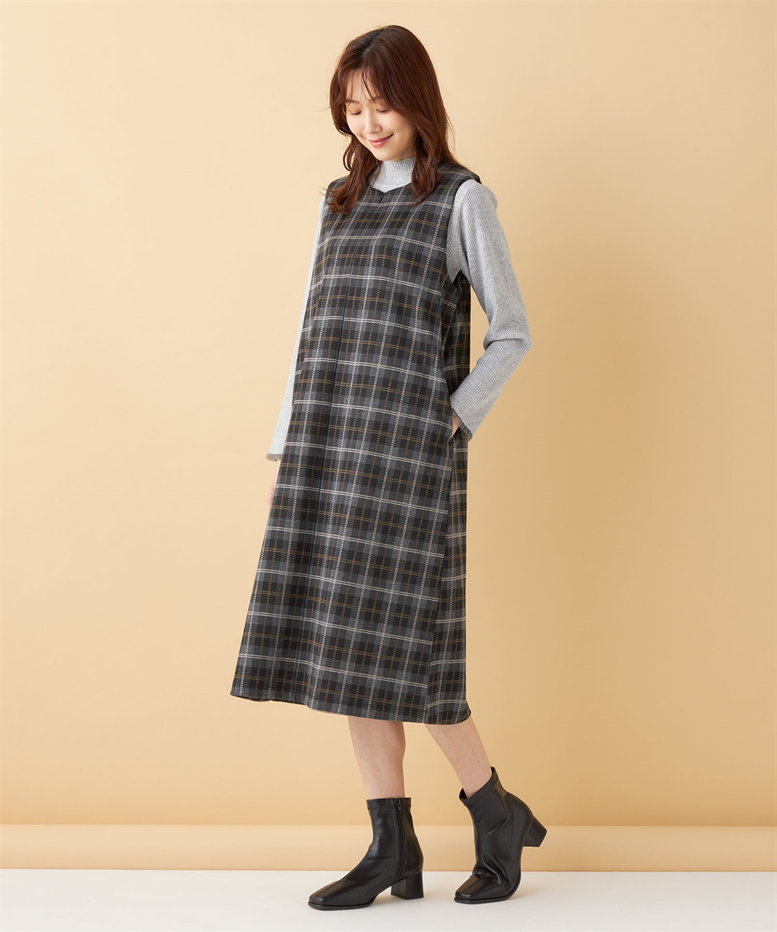 Petit Honfleur ジップジャンパースカート_sub_14