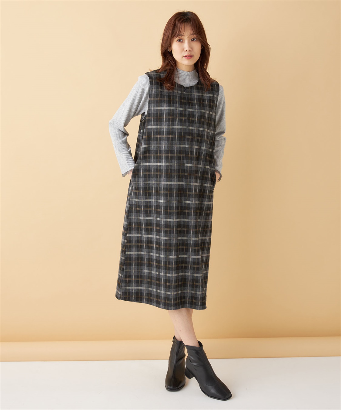 Petit Honfleur ジップジャンパースカート_sub_15