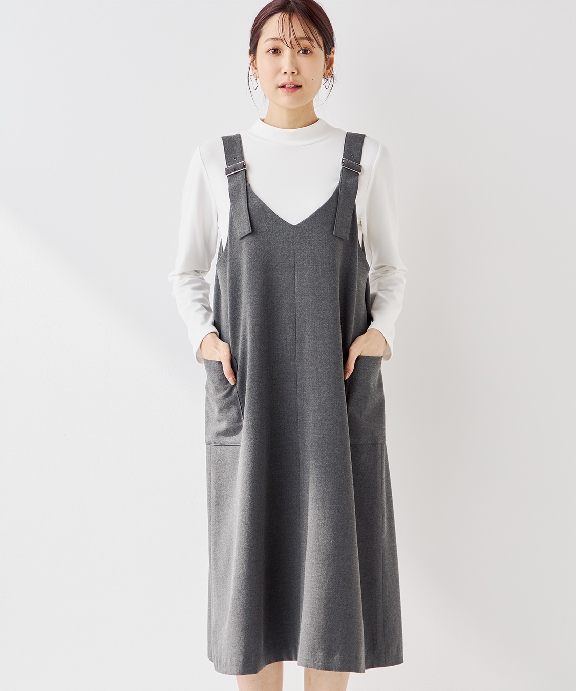 Petit Honfleur カーゴジャンパースカート_sub_1