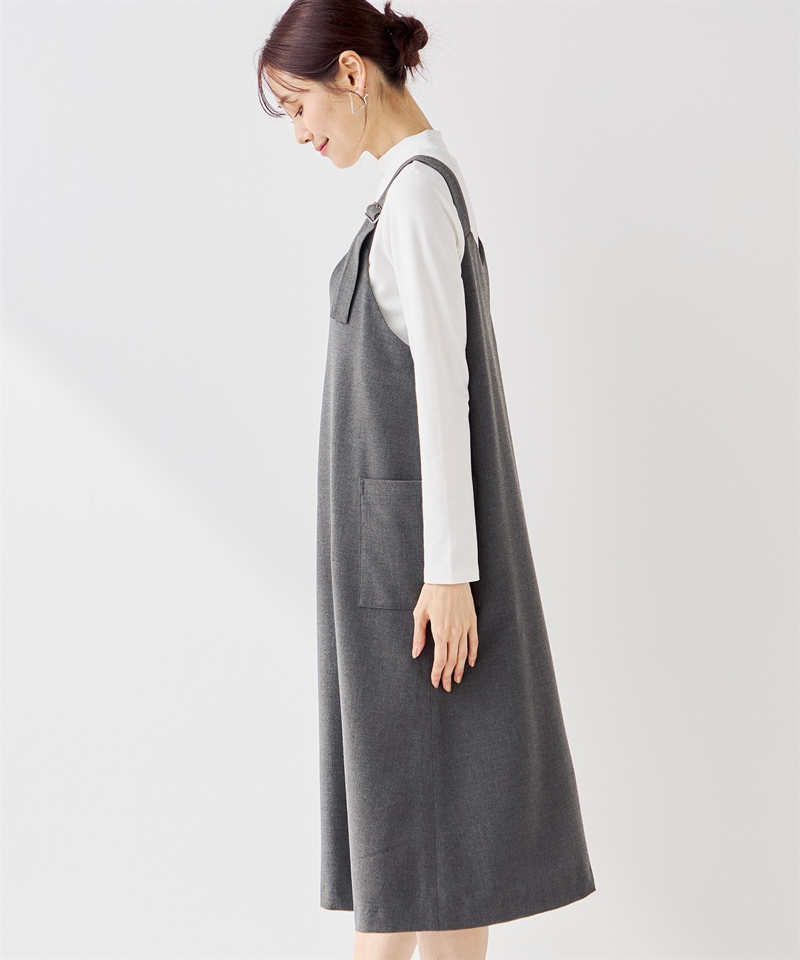 Petit Honfleur カーゴジャンパースカート_sub_2