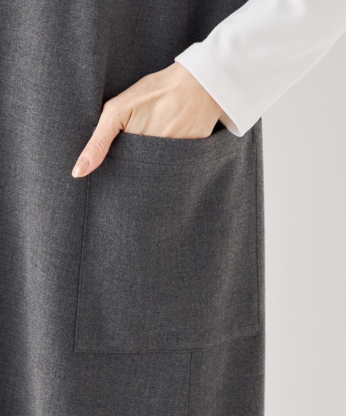 Petit Honfleur カーゴジャンパースカート_sub_6