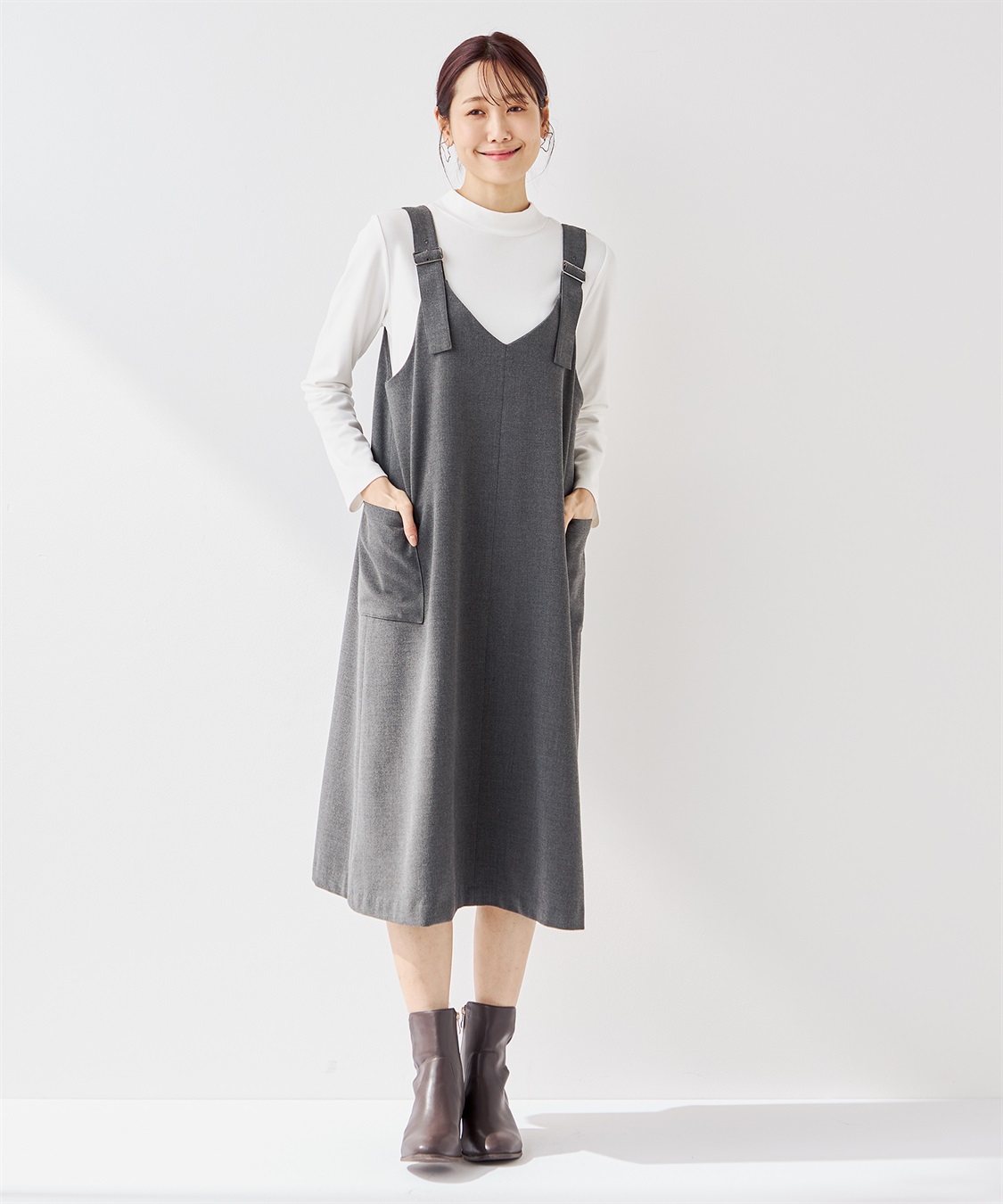 Petit Honfleur カーゴジャンパースカート_sub_11