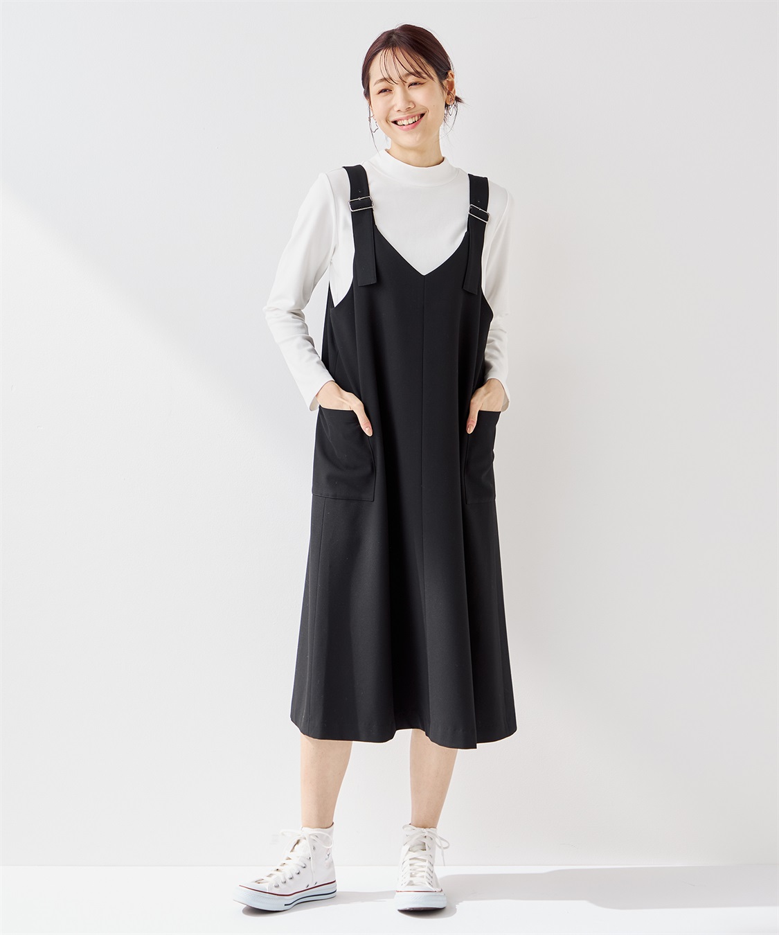 Petit Honfleur カーゴジャンパースカート_sub_14