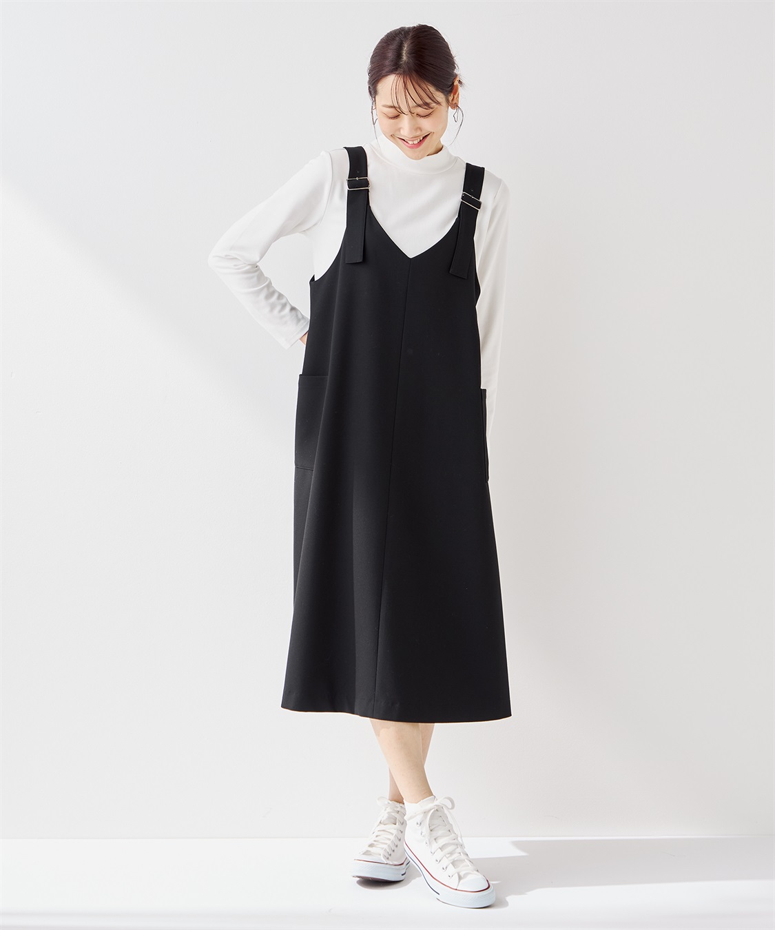 Petit Honfleur カーゴジャンパースカート_sub_15