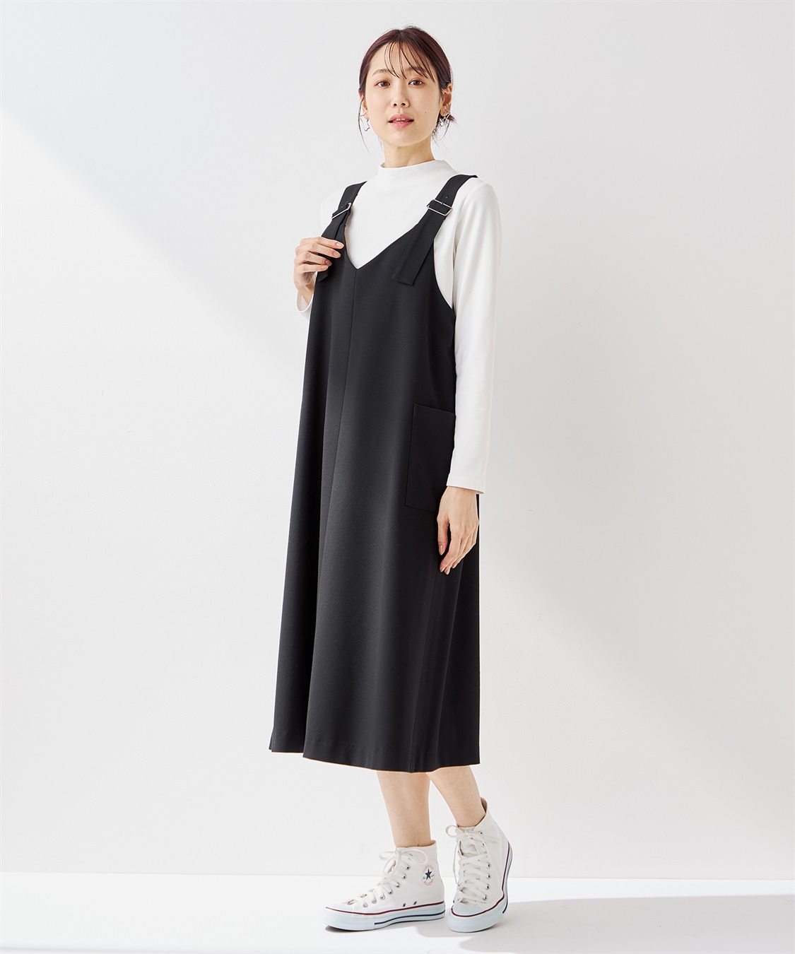 Petit Honfleur カーゴジャンパースカート_sub_16