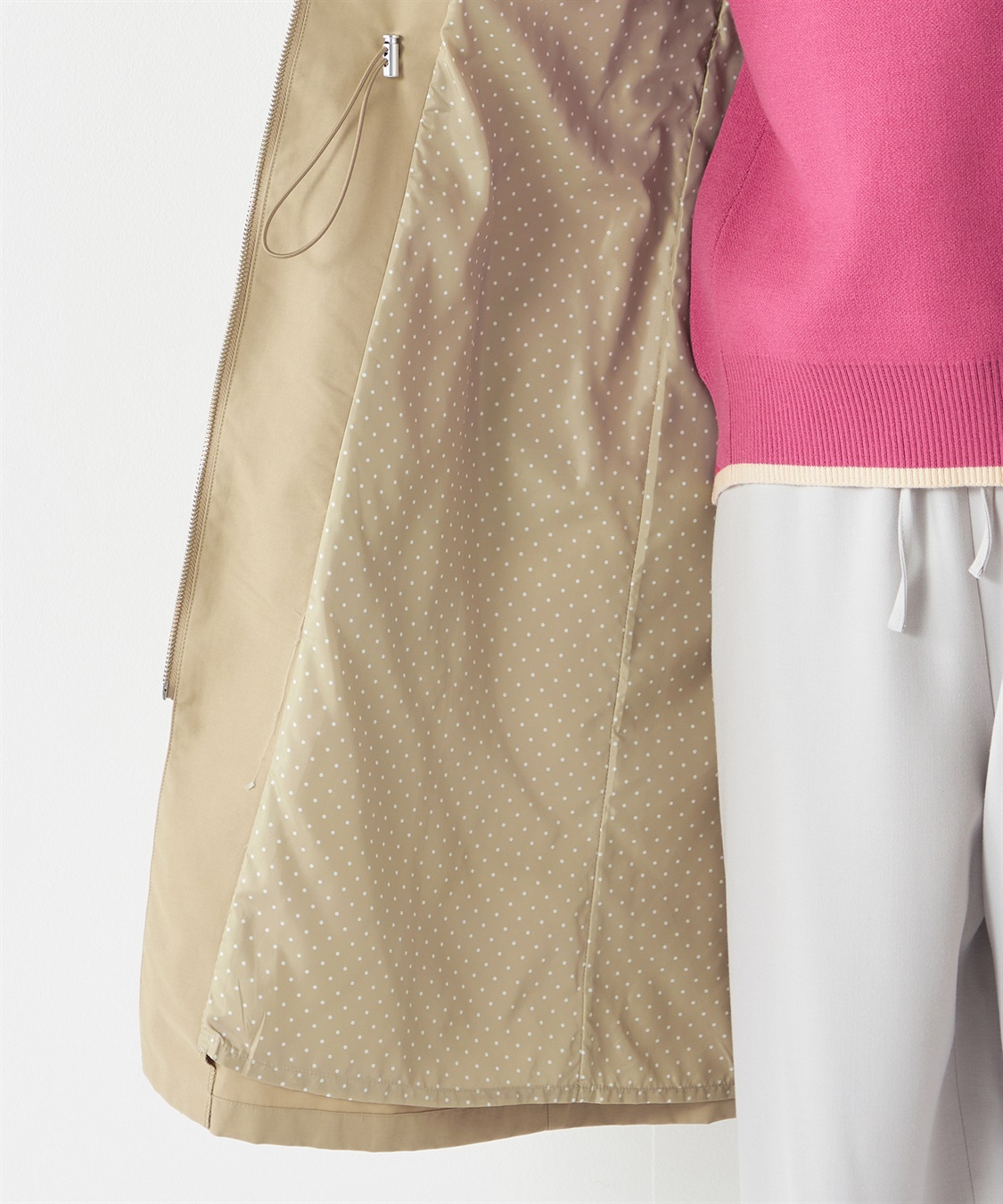 Petit Honfleur ノーカラーコート_sub_10