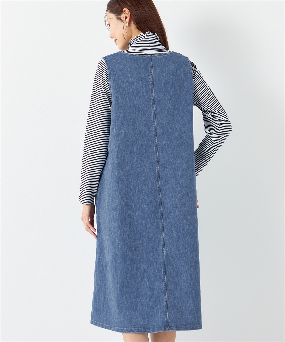 Petit Honfleur デニムジャンパースカート_sub_4