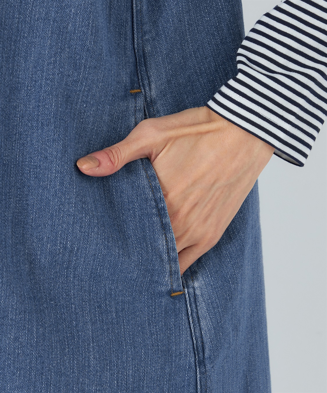 Petit Honfleur デニムジャンパースカート_sub_7