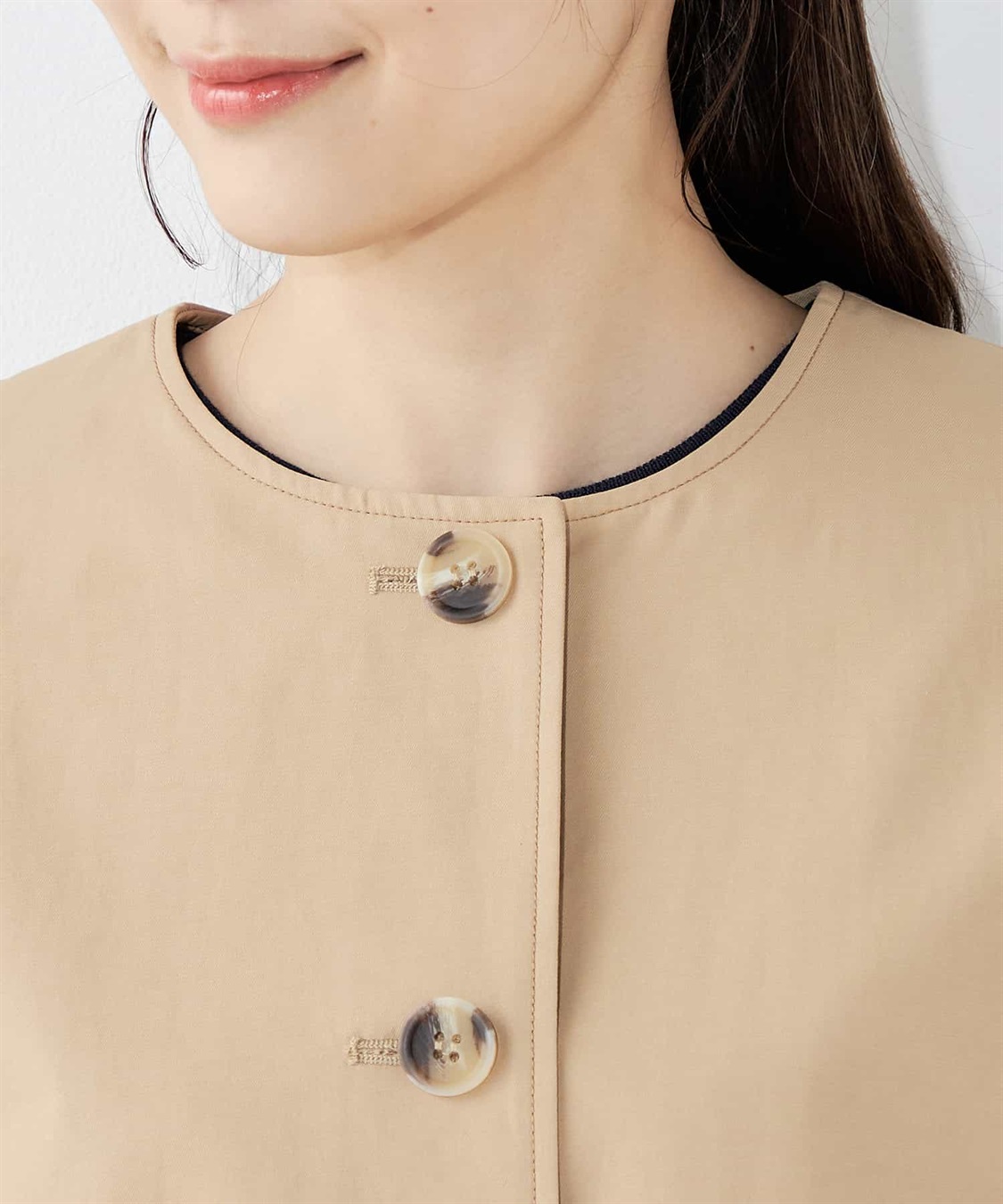 Petit Honfleur ノーカラージャケット_sub_5