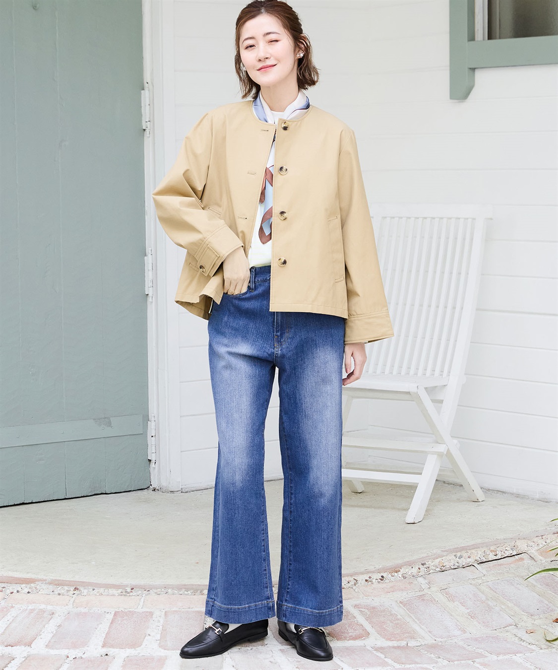 Petit Honfleur ノーカラージャケット_sub_12