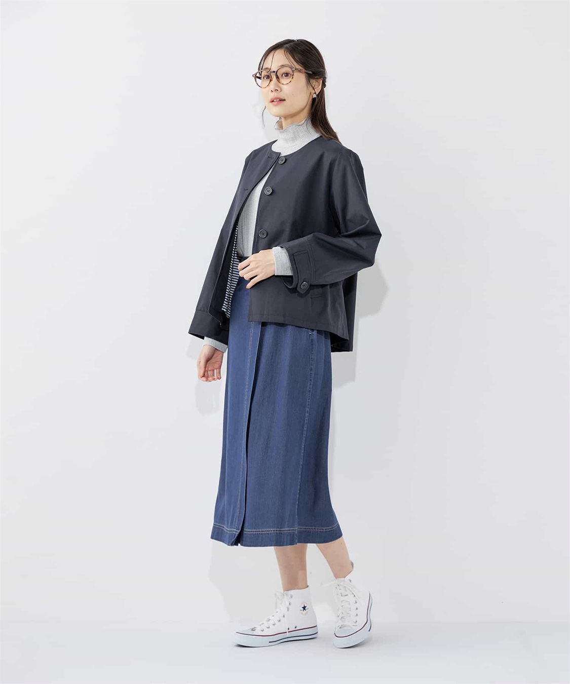 Petit Honfleur ノーカラージャケット_sub_19