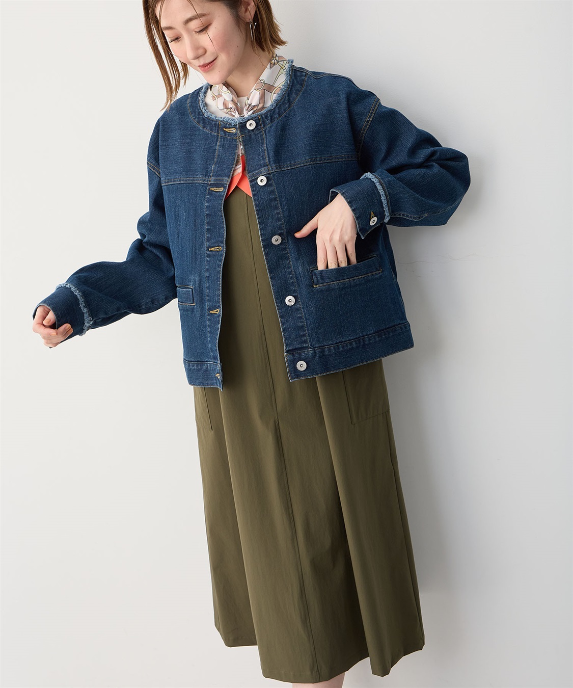 Petit Honfleur カーゴジャンパースカート_sub_7