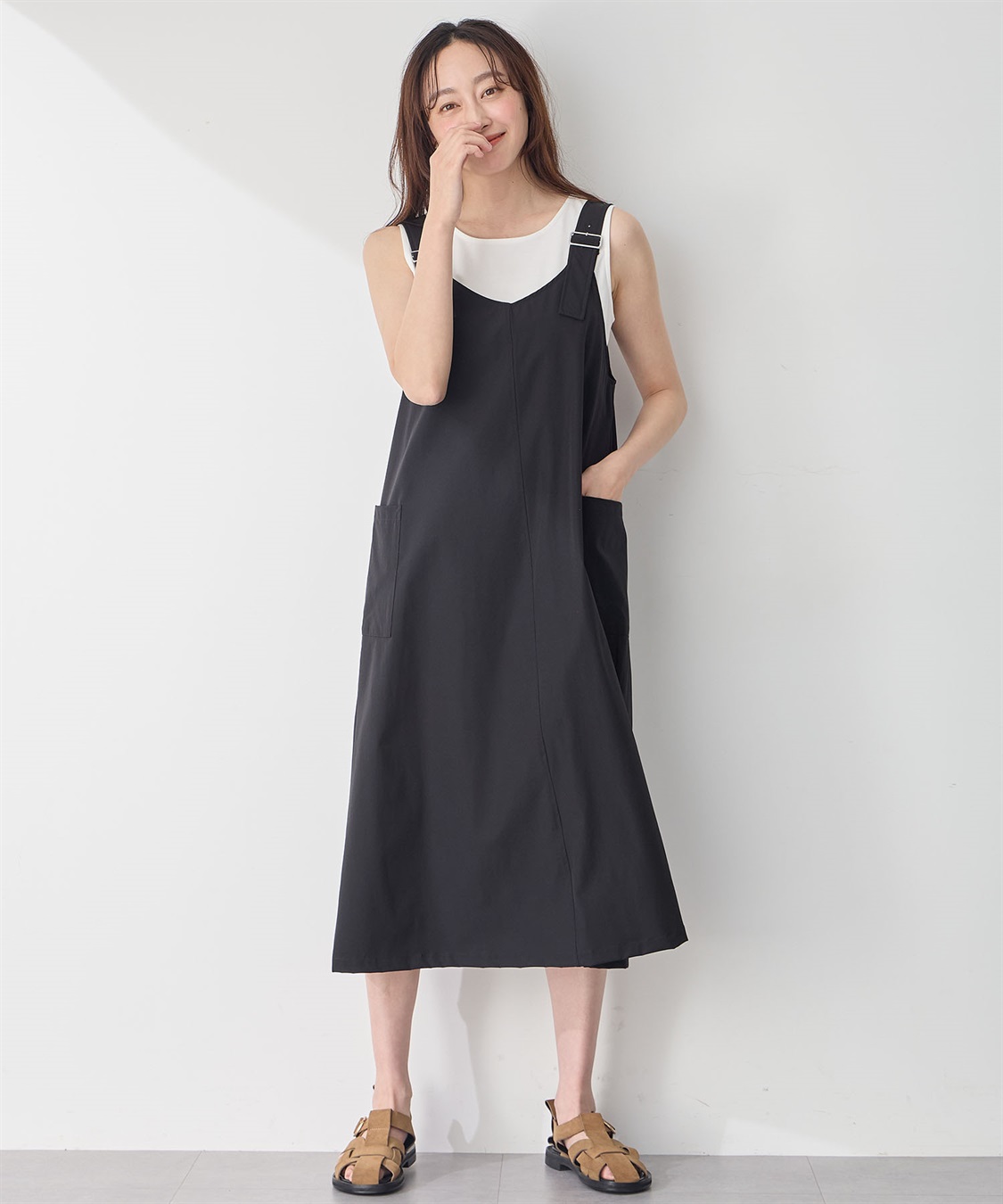 Petit Honfleur カーゴジャンパースカート_sub_10