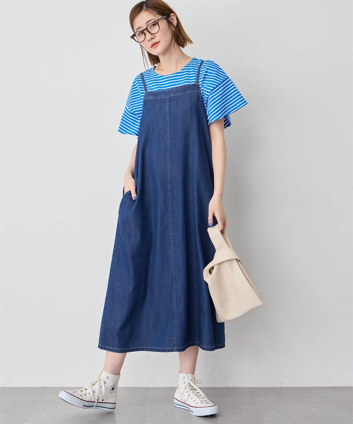 デニムキャミソール Petit Honfleur｜クロスプラス公式通販サイト