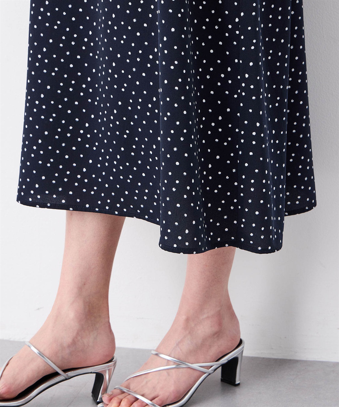 Petit Honfleur 【接触冷感】ドットプリントキャミワンピース_sub_6
