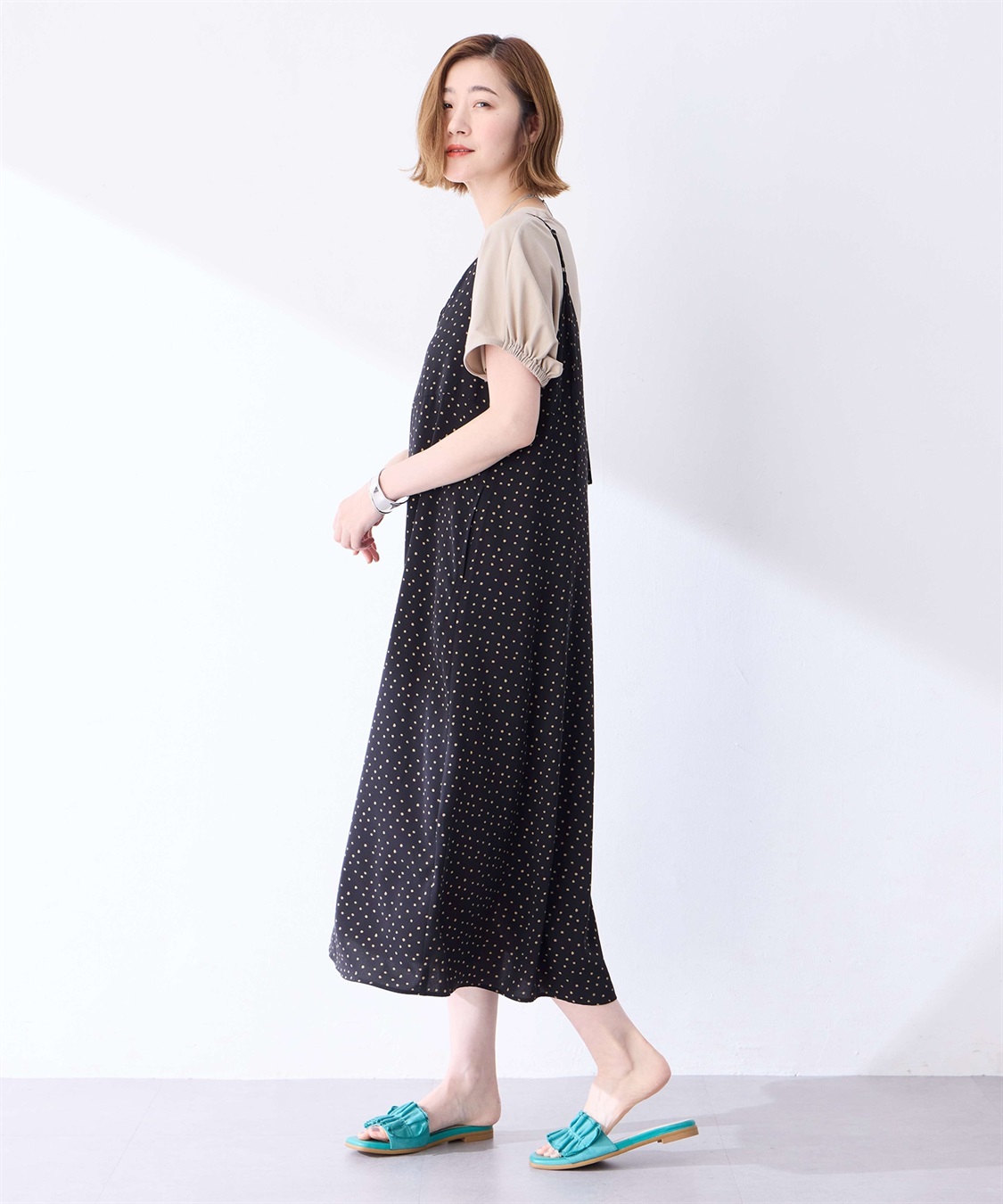 Petit Honfleur ドット柄ワンピース_sub_6