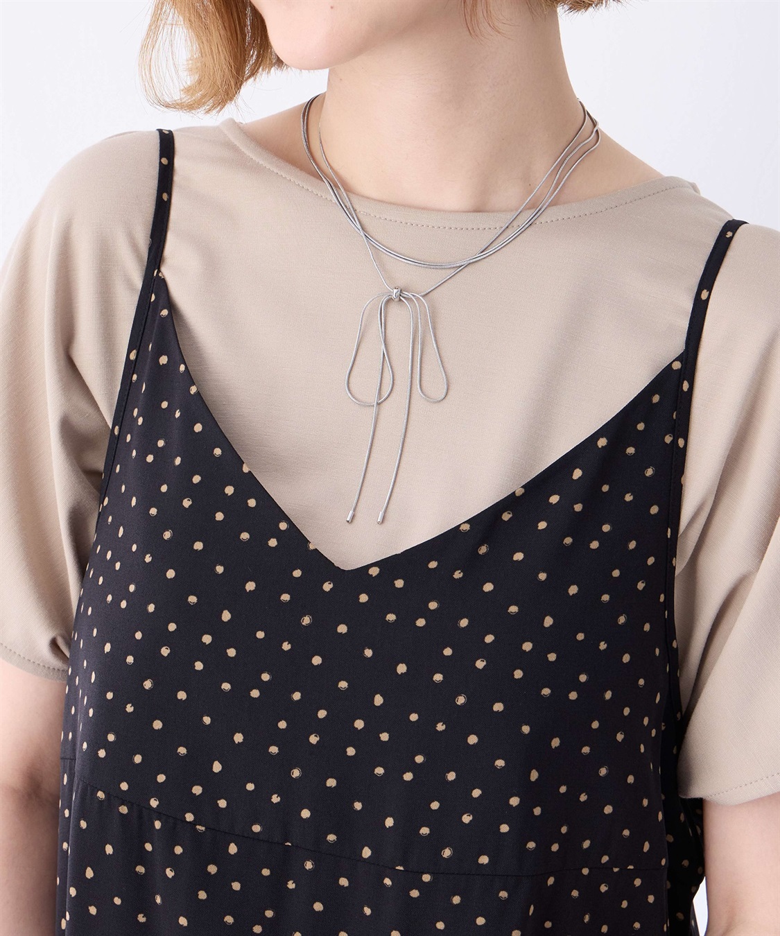 Petit Honfleur ドット柄ワンピース_sub_12