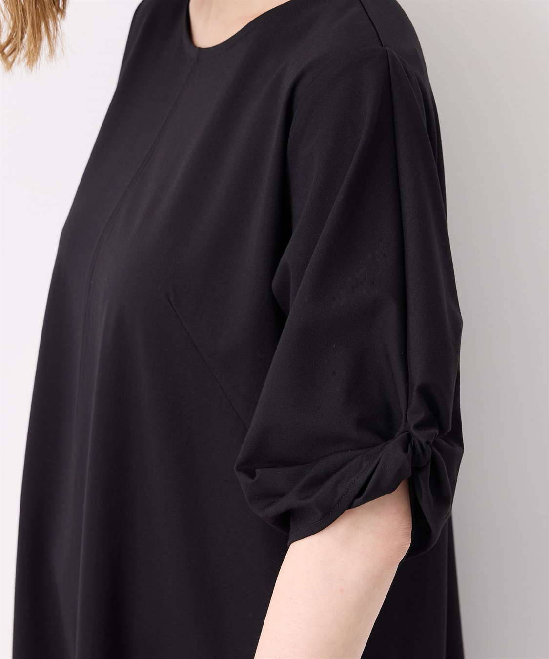 Petit Honfleur ねじりスリーブカノコワンピース_sub_4