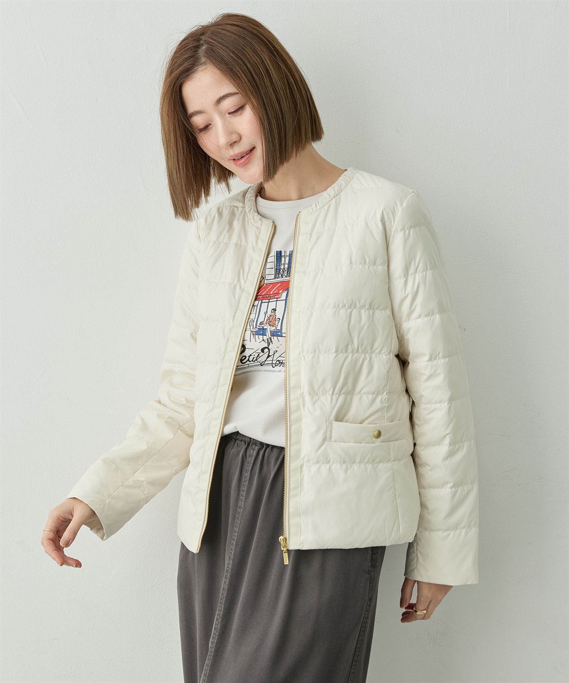 Petit Honfleur ショートダウンコート_sub_2