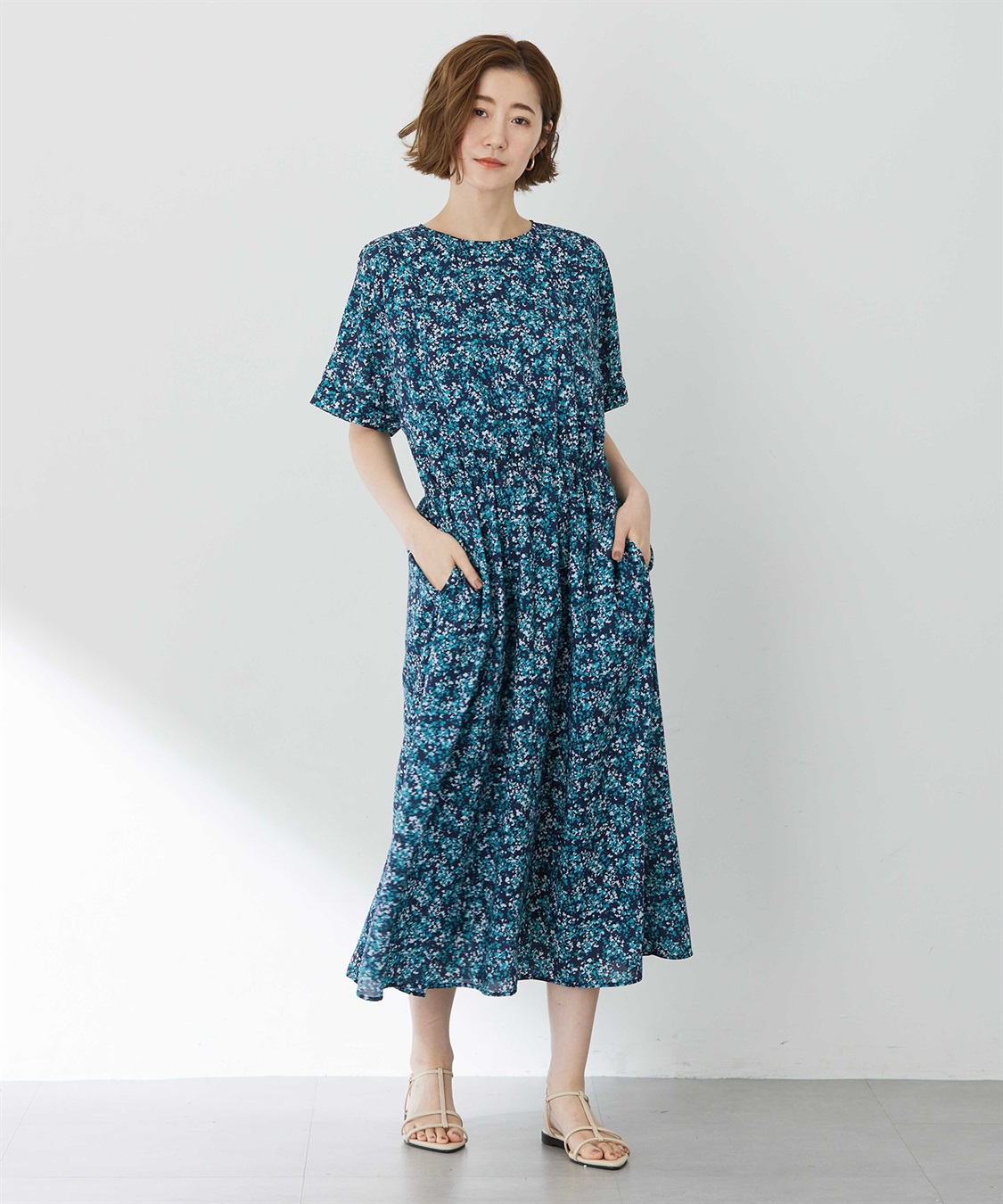 Petit Honfleur アパッシュプリントワンピース_sub_4