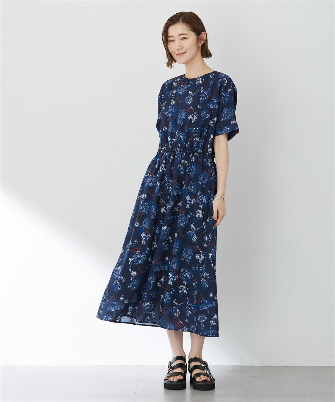 Petit Honfleur アパッシュプリントワンピース_sub_12