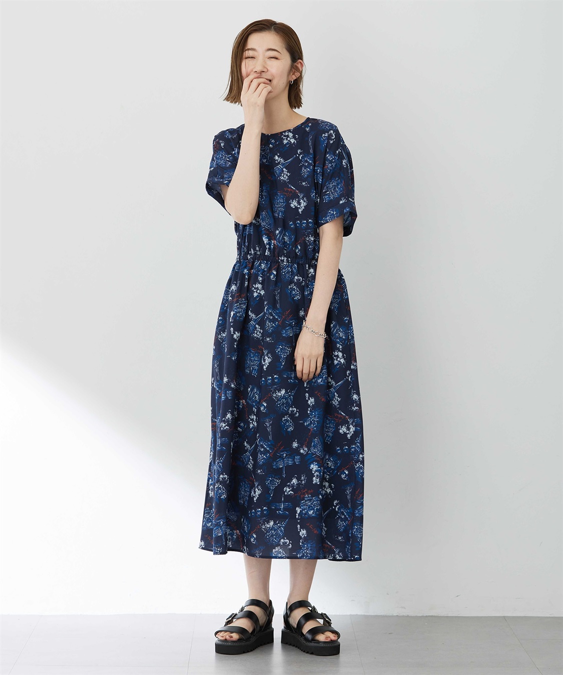 Petit Honfleur アパッシュプリントワンピース_sub_14