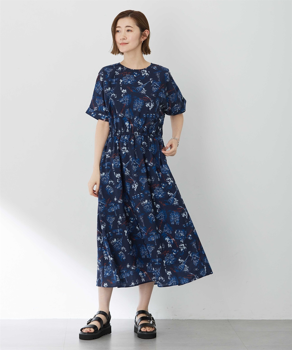 Petit Honfleur アパッシュプリントワンピース_sub_15