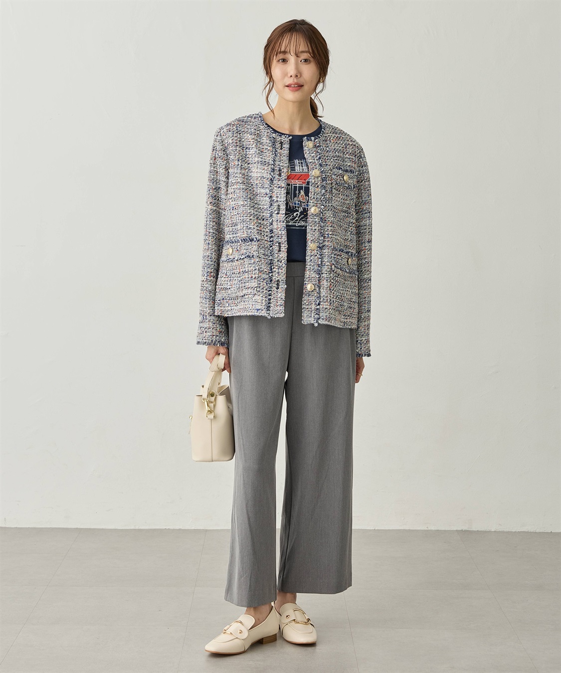 ツイードジャケット Petit Honfleur｜クロスプラス公式通販サイト