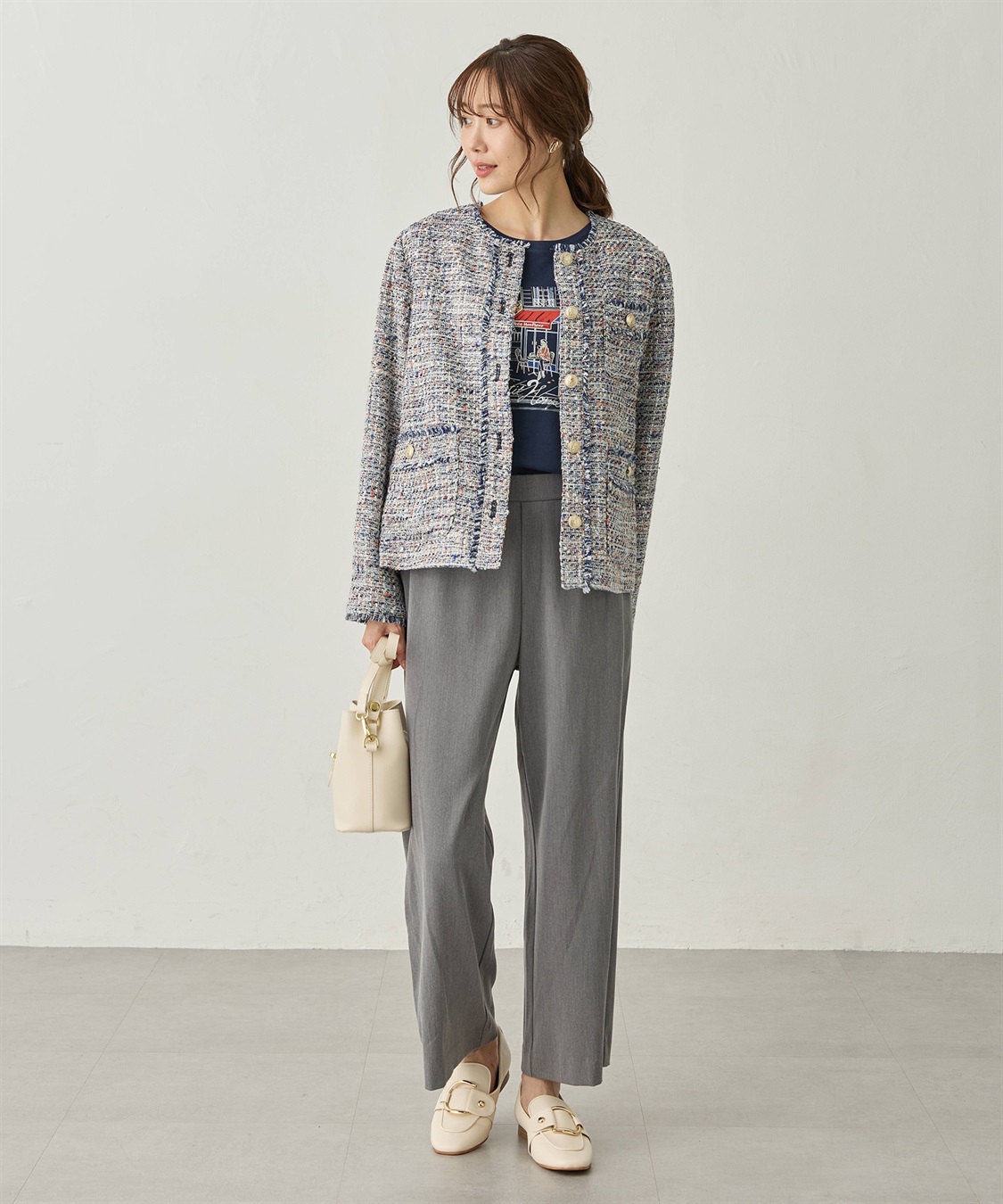 ツイードジャケット Petit Honfleur｜クロスプラス公式通販サイト