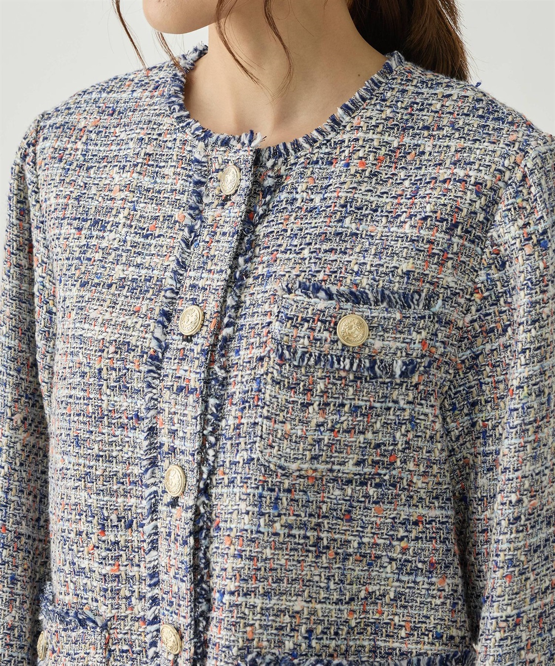 ツイードジャケット Petit Honfleur｜クロスプラス公式通販サイト