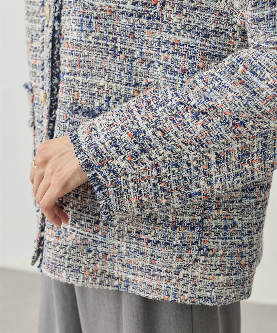 Petit Honfleur ツイードジャケット_sub_14