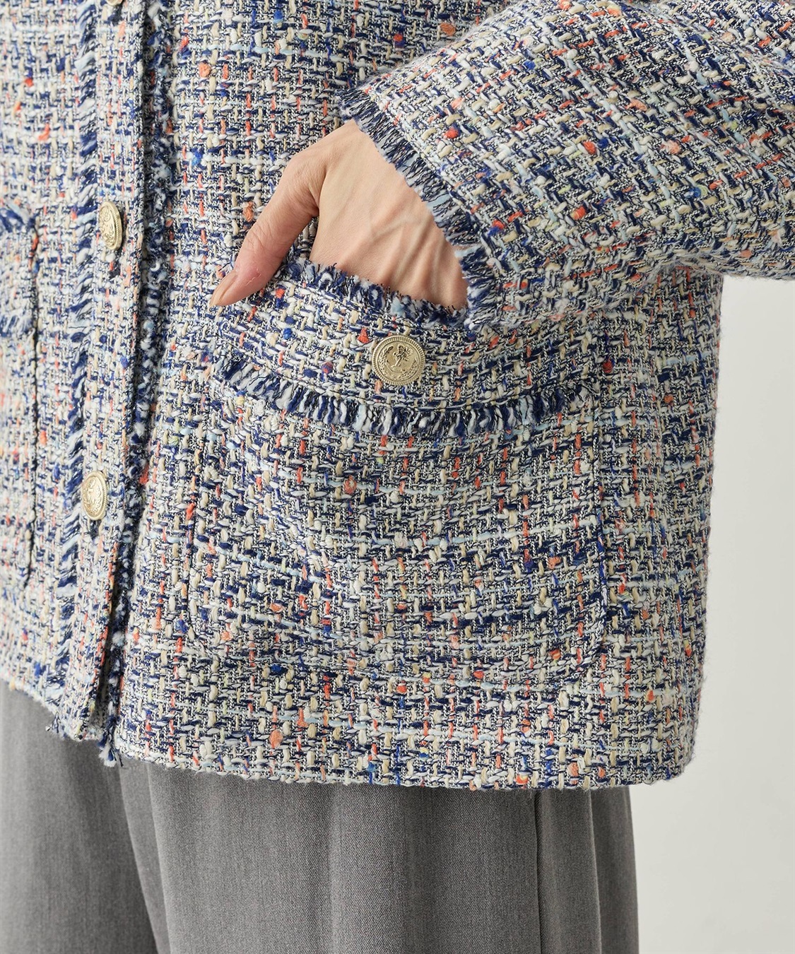 Petit Honfleur ツイードジャケット_sub_15